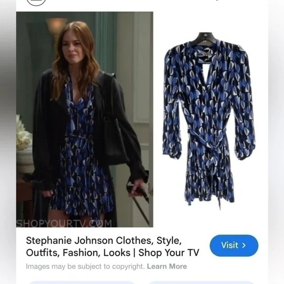 Zara Paula Geometric Printed Ruffle Belted Mini Dress - Picture 10 of 10